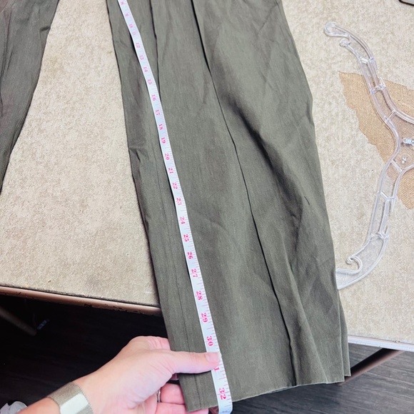 MANGO SELECTION SEAMLESS  SUIT PANTS KHAKI NEW USA 2 - Picture 11 of 12